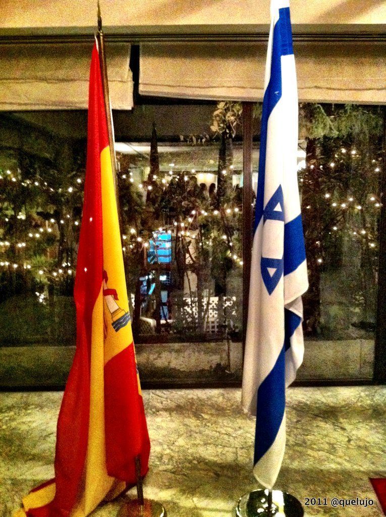 Banderas de España e Israel Banderas de España e Israel
