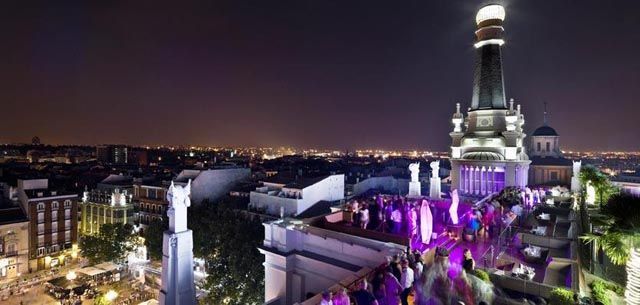 Vistas de la Terraza The Roof ME Madrid