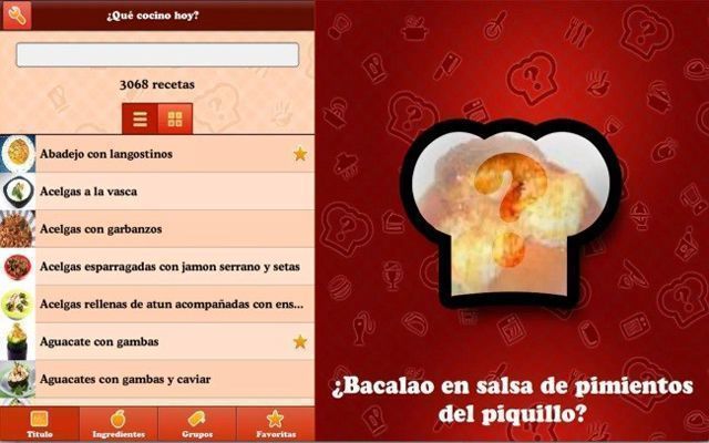Aplicacion ¿Que cocino hoy? Fuente: www.xatakamovil.com Aplicacion ¿Que cocino hoy? Fuente: www.xatakamovil.com