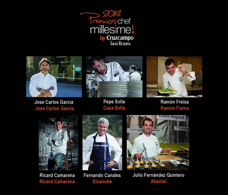 Chefs PREMIADOS CHEF MILLESIME 2014 Chefs PREMIADOS CHEF MILLESIME 2014