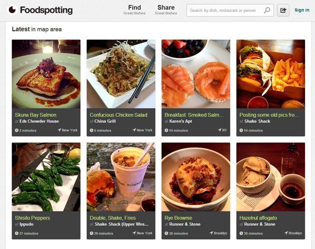 Foodspotting aplicación